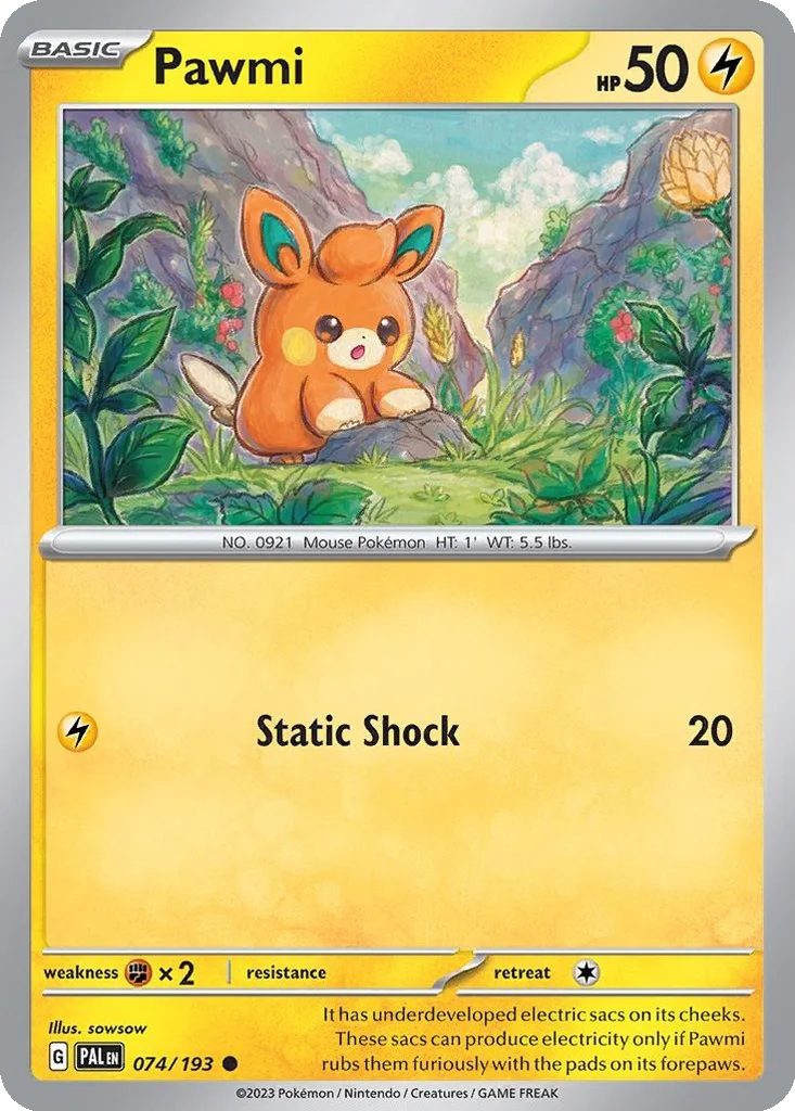 Pawmi 074/193 Paldea Evolved (Normal)