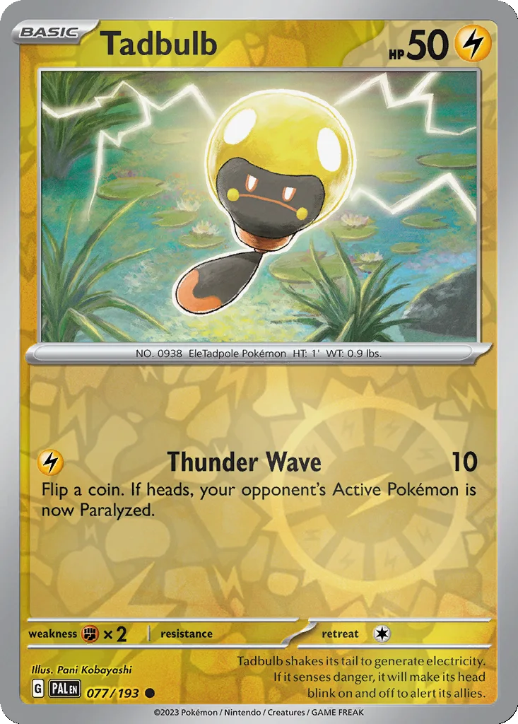 Tadbulb 077/193 Paldea Evolved (Reverse holo)