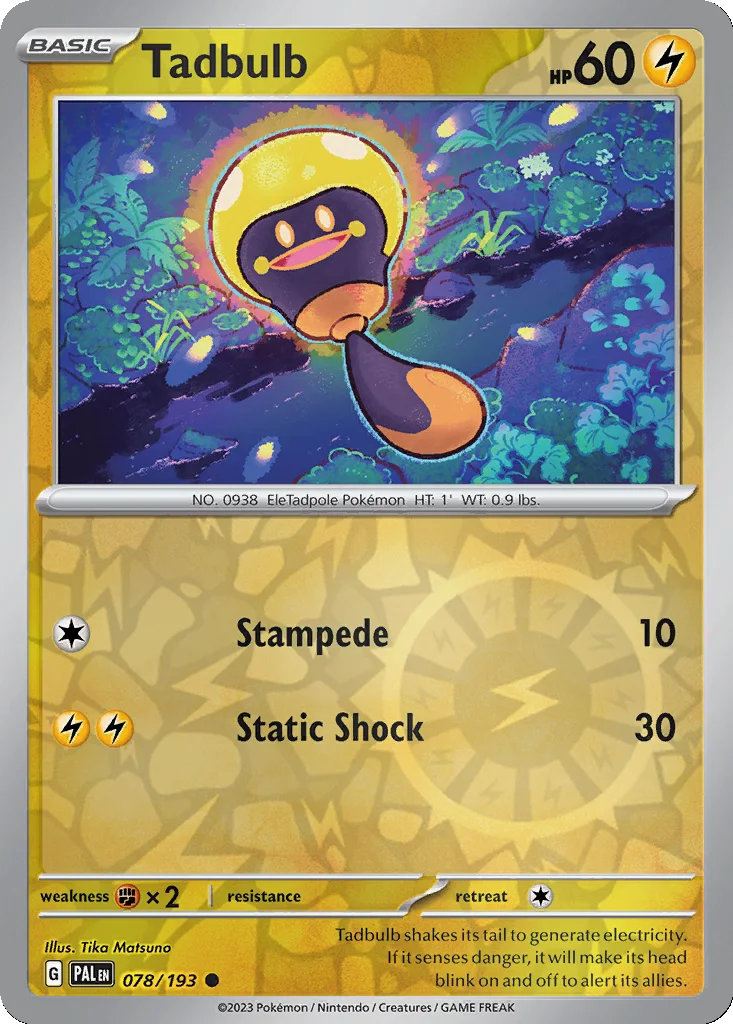 Tadbulb 078/193 Paldea Evolved (Reverse holo)