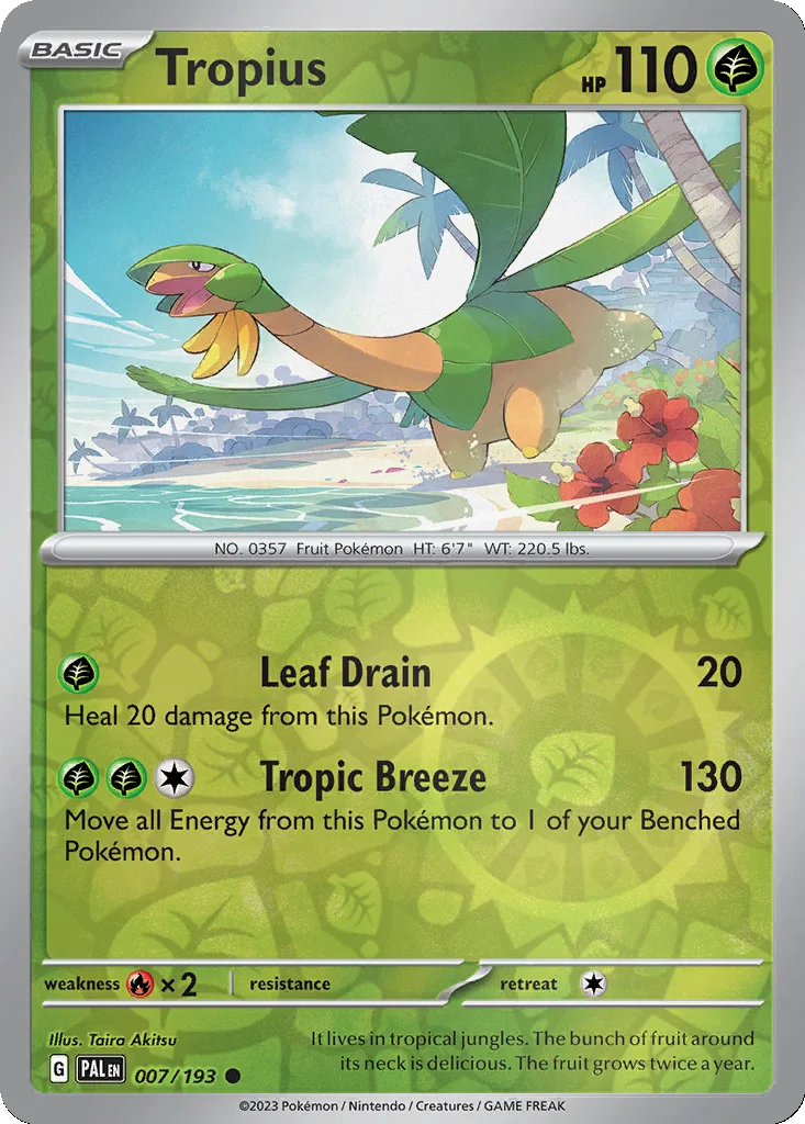 Tropius 007/193 Paldea Evolved (Reverse holo)