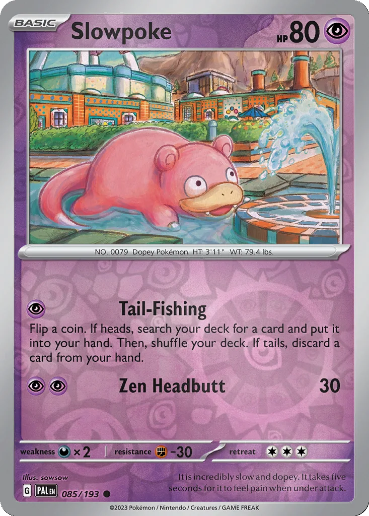 Slowpoke 085/193 Paldea Evolved (Reverse holo)