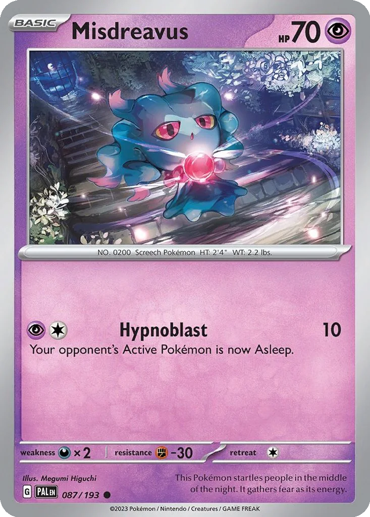 Misdreavus 087/193 Paldea Evolved (Normal)