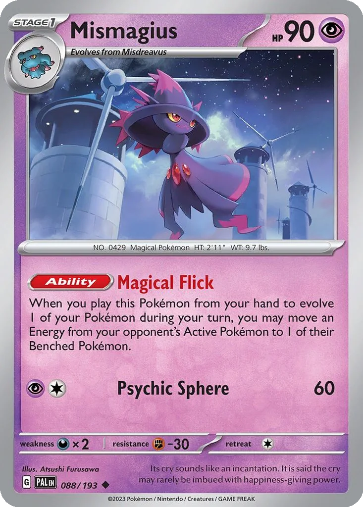 Mismagius 088/193 Paldea Evolved (Normal)