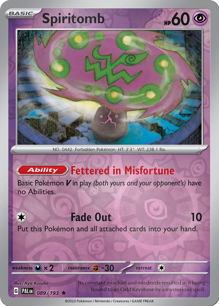 Spiritomb 089/193 Paldea Evolved (Reverse holo)