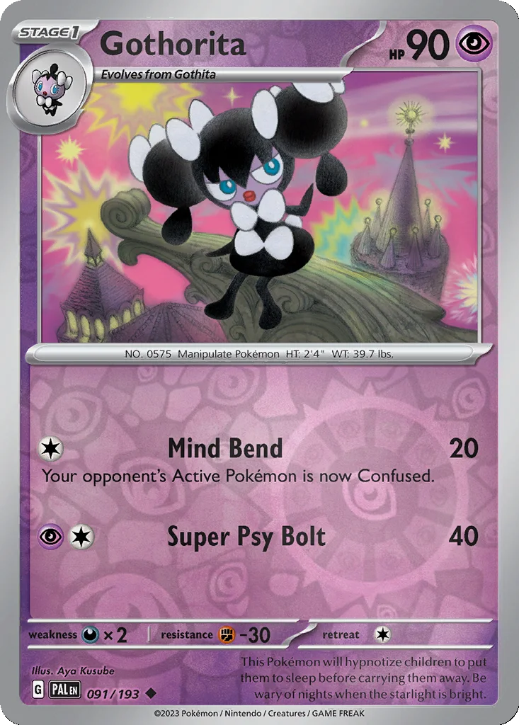 Gothorita 091/193 Paldea Evolved (Reverse holo)