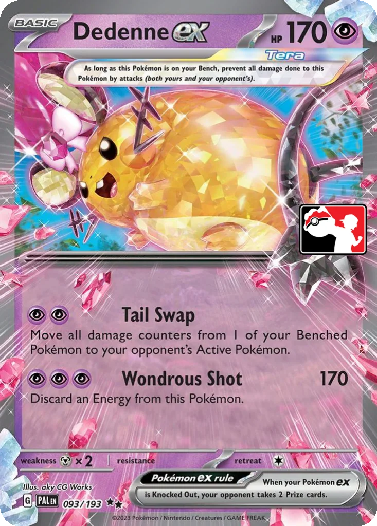Dedenne ex 093/193 Paldea Evolved (Play! Pokémon)