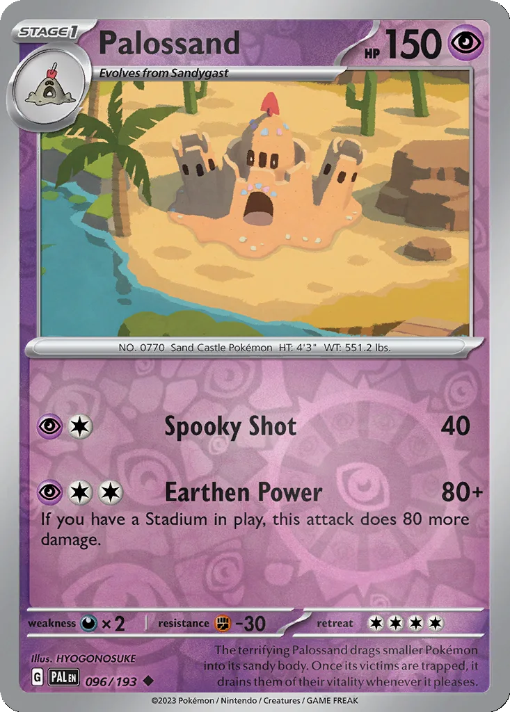 Palossand 096/193 Paldea Evolved (Reverse holo)