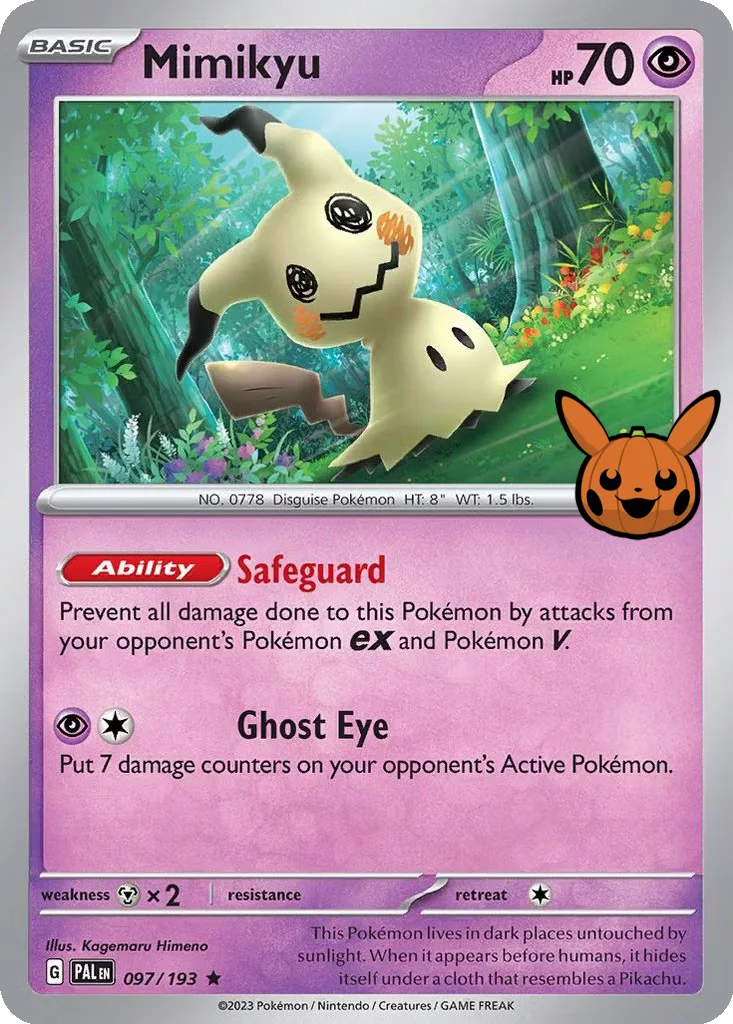 Mimikyu 097/193 Paldea Evolved (Trick or Trade 2023)