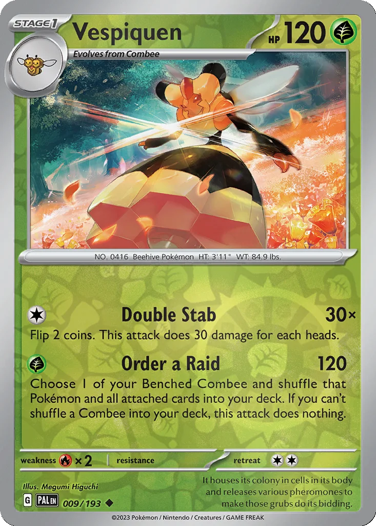Vespiquen 009/193 Paldea Evolved (Reverse holo)