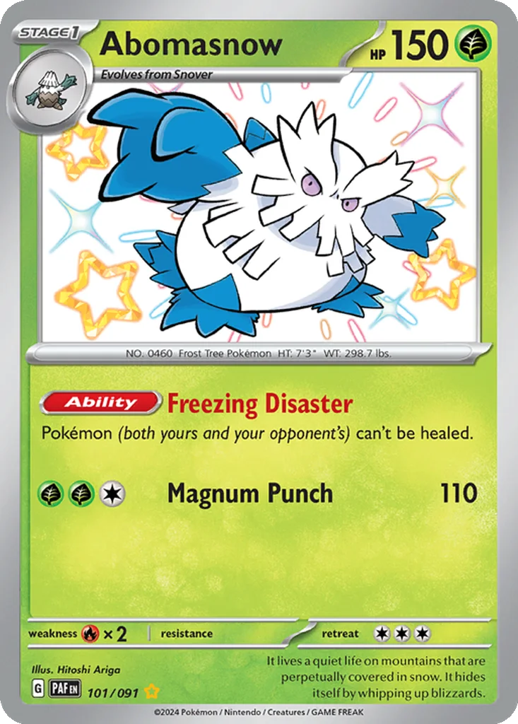 Abomasnow 101/091 Paldean Fates (Holo)