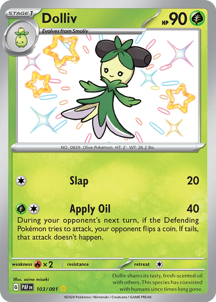 Dolliv 103/091 Paldean Fates (Holo)