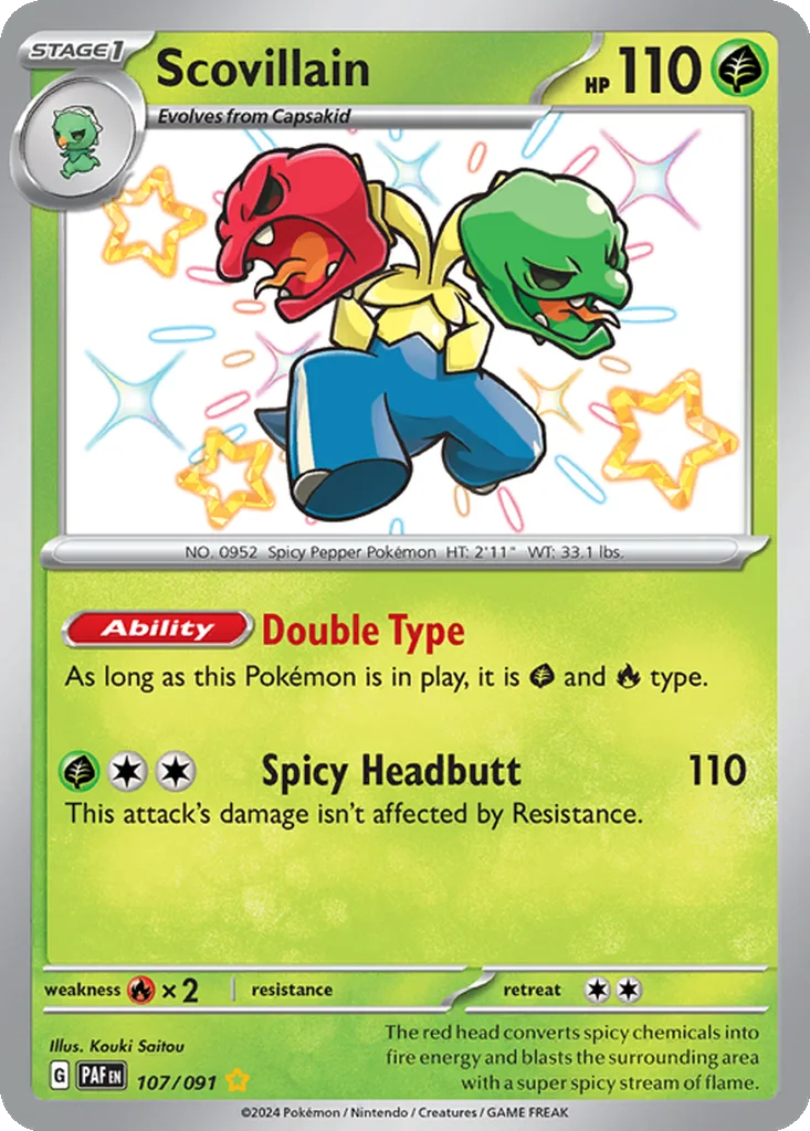 Scovillain 107/091 Paldean Fates (Holo)