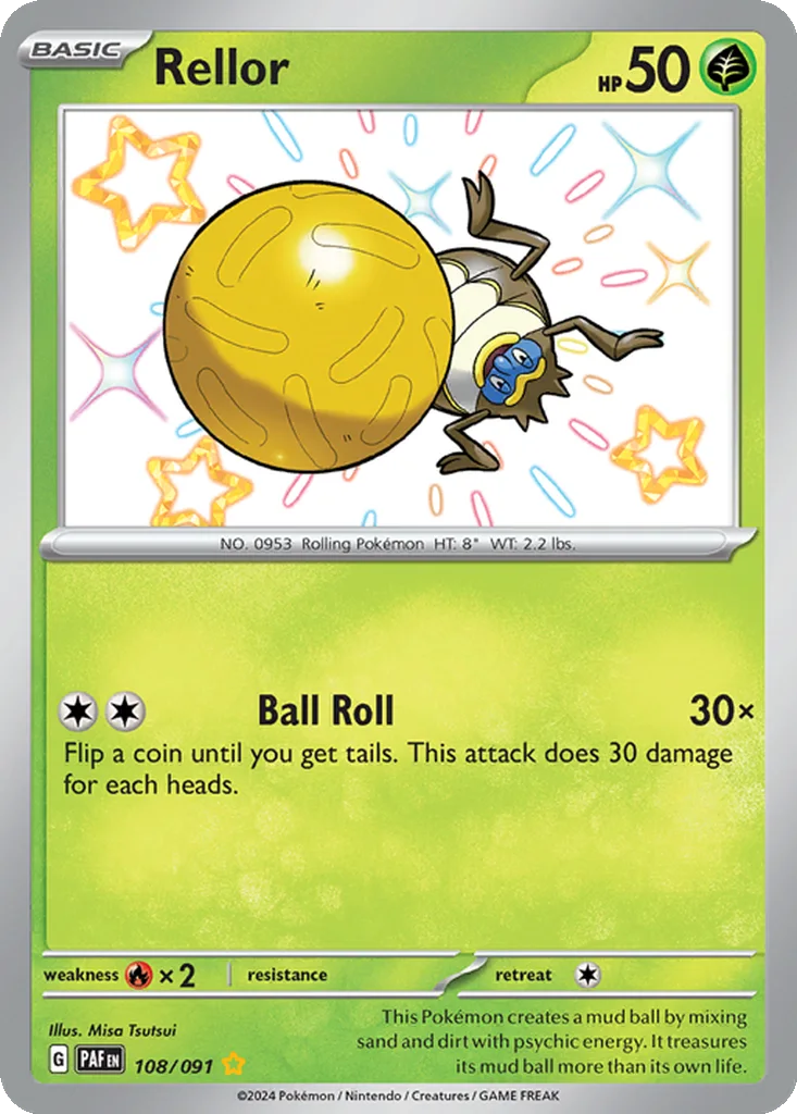 Rellor 108/091 Paldean Fates (Holo)