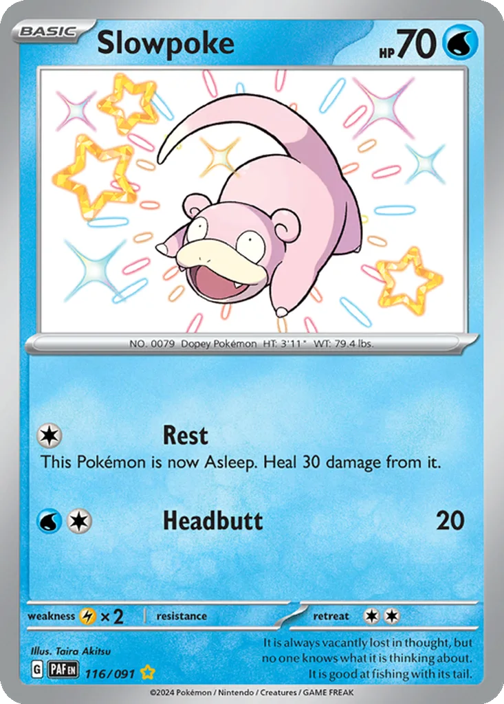 Slowpoke 116/091 Paldean Fates (Holo)