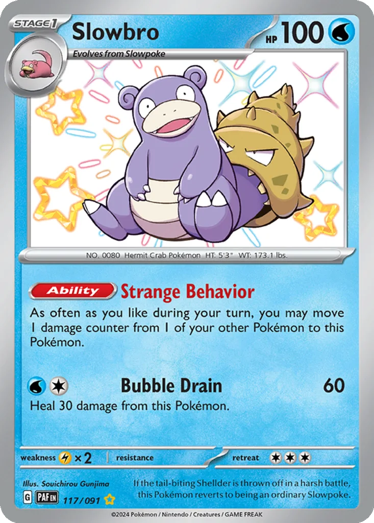 Slowbro 117/091 Paldean Fates (Holo)