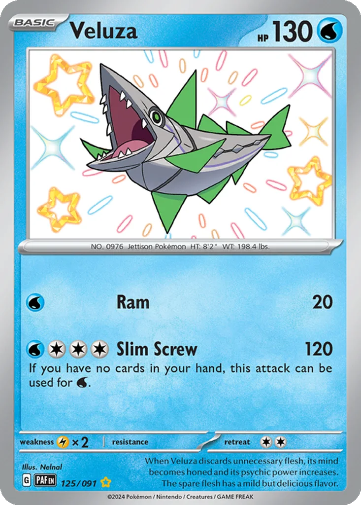 Veluza 125/091 Paldean Fates (Holo)