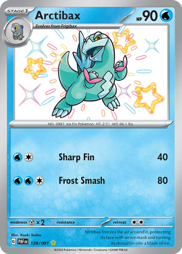 Arctibax 129/091 Paldean Fates (Holo)