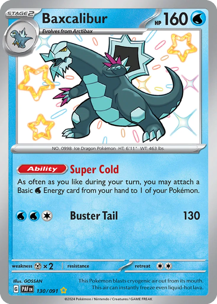 Baxcalibur 130/091 Paldean Fates (Holo)