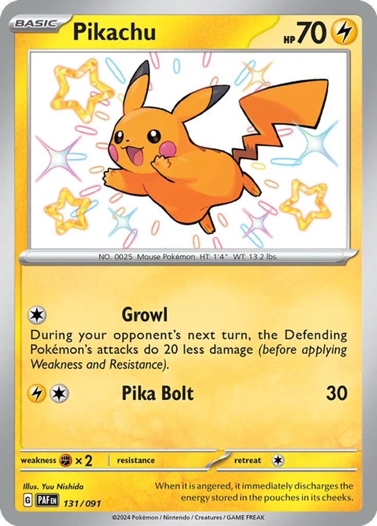 Pikachu 131/091 Paldean Fates (Holo)