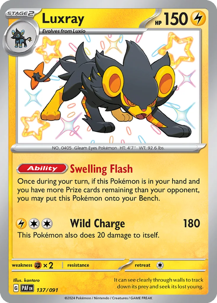 Luxray 137/091 Paldean Fates (Holo)