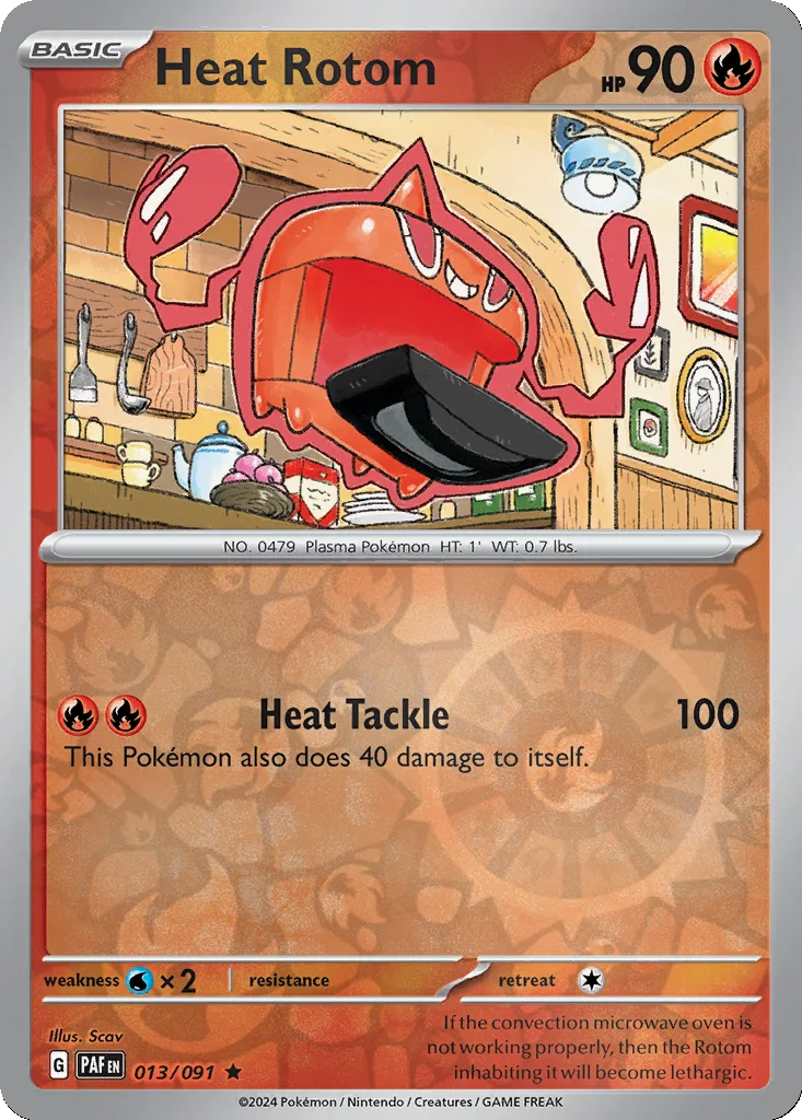 Heat Rotom 013/091 Paldean Fates (Reverse holo)