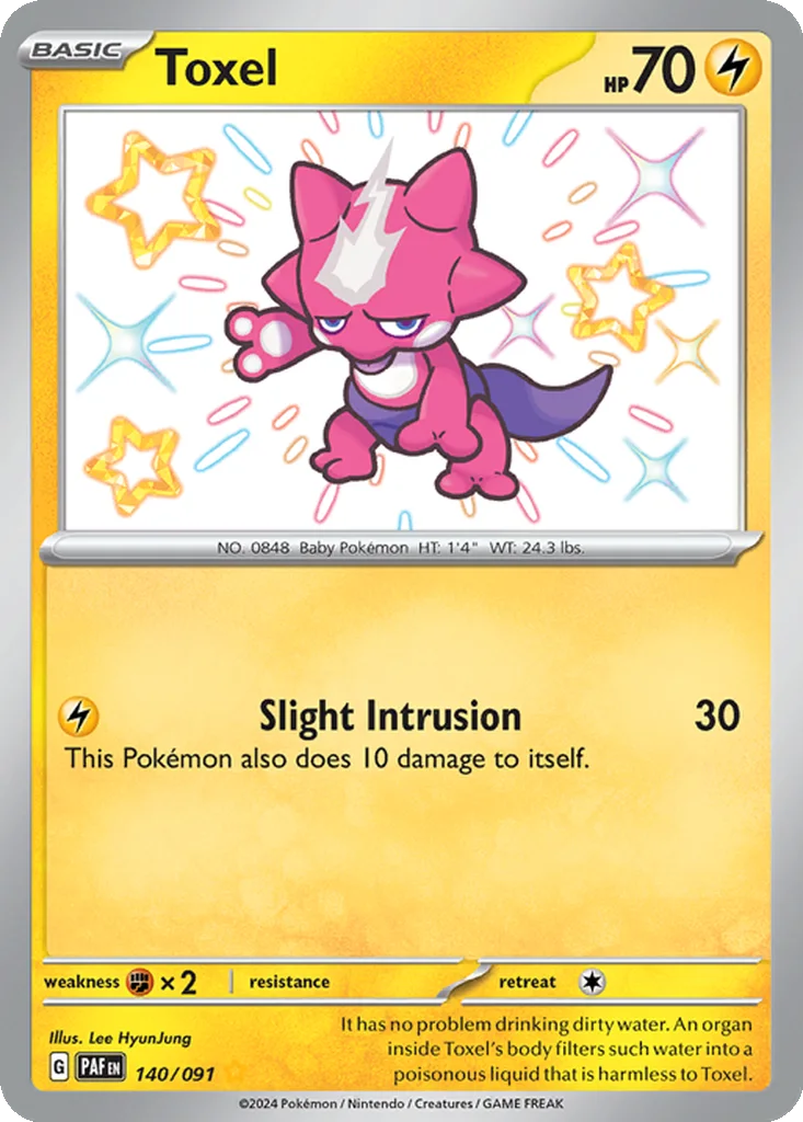 Toxel 140/091 Paldean Fates (Holo)