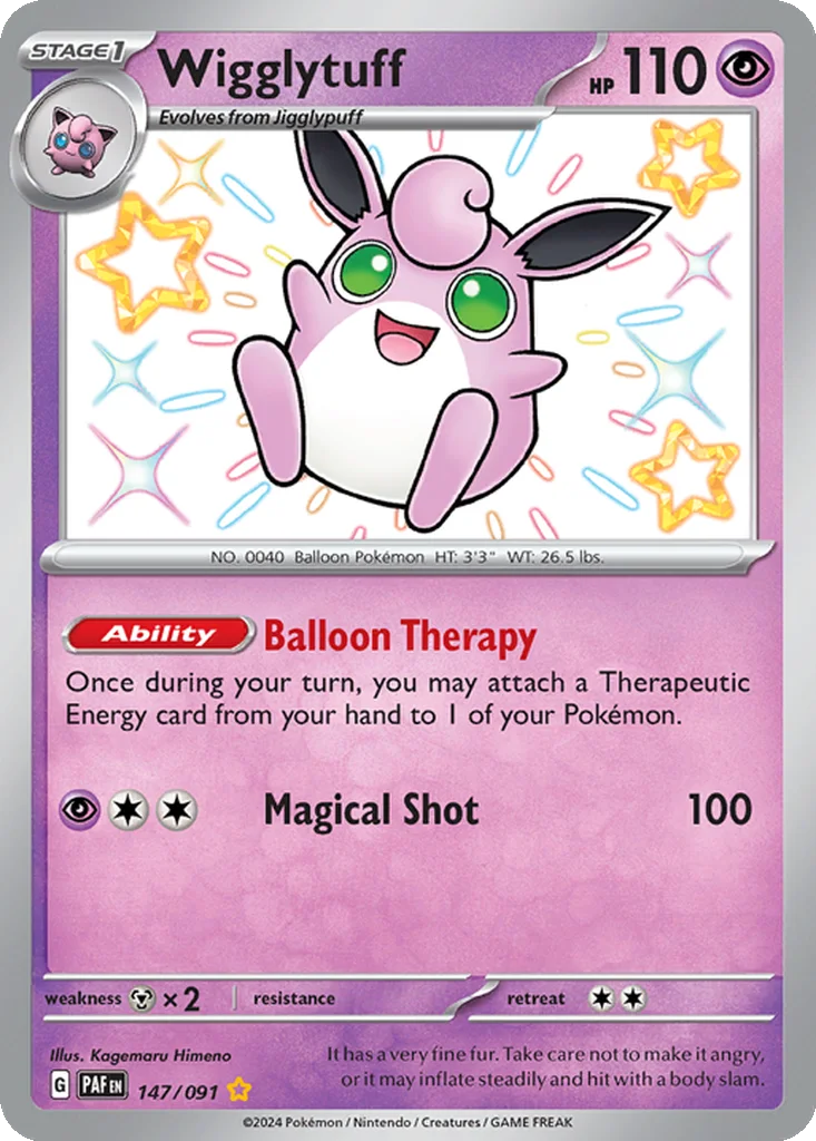 Wigglytuff 147/091 Paldean Fates (Holo)