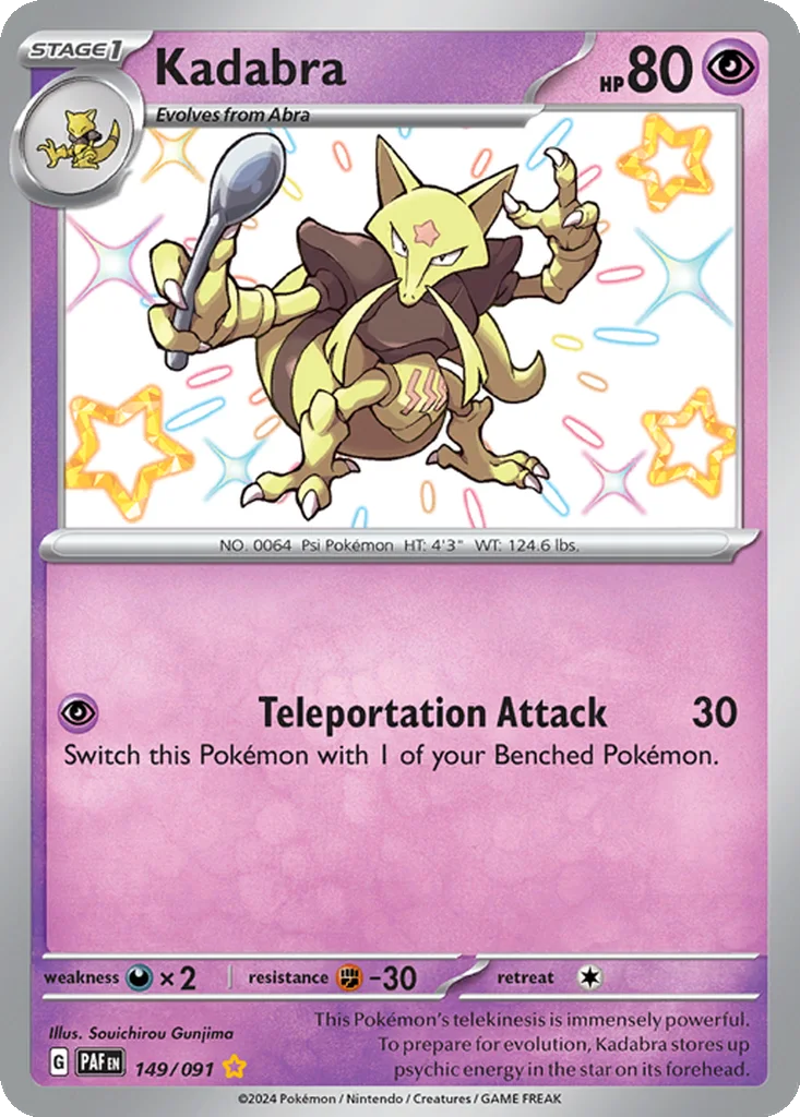 Kadabra 149/091 Paldean Fates (Holo)