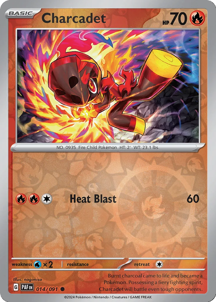 Charcadet 014/091 Paldean Fates (Reverse holo)