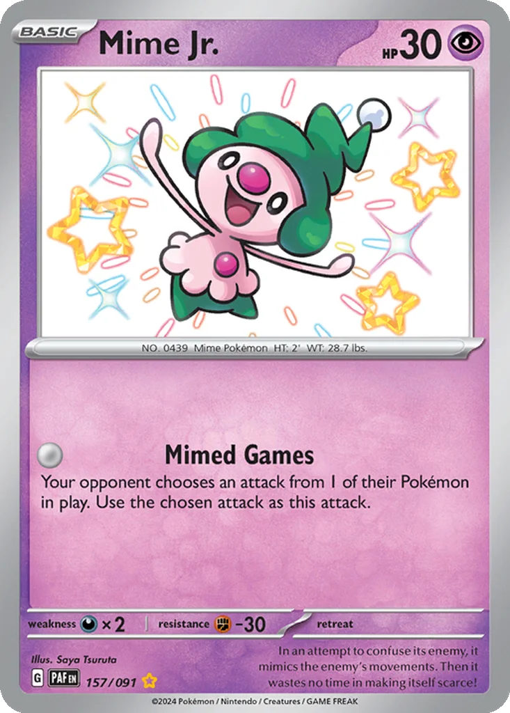 Mime Jr. 157/091 Paldean Fates (Holo)