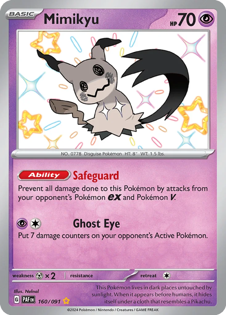 Mimikyu 160/091 Paldean Fates (Holo)