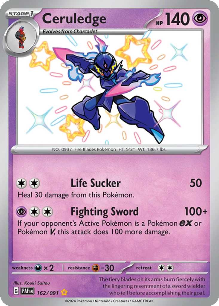 Ceruledge 162/091 Paldean Fates (Holo)