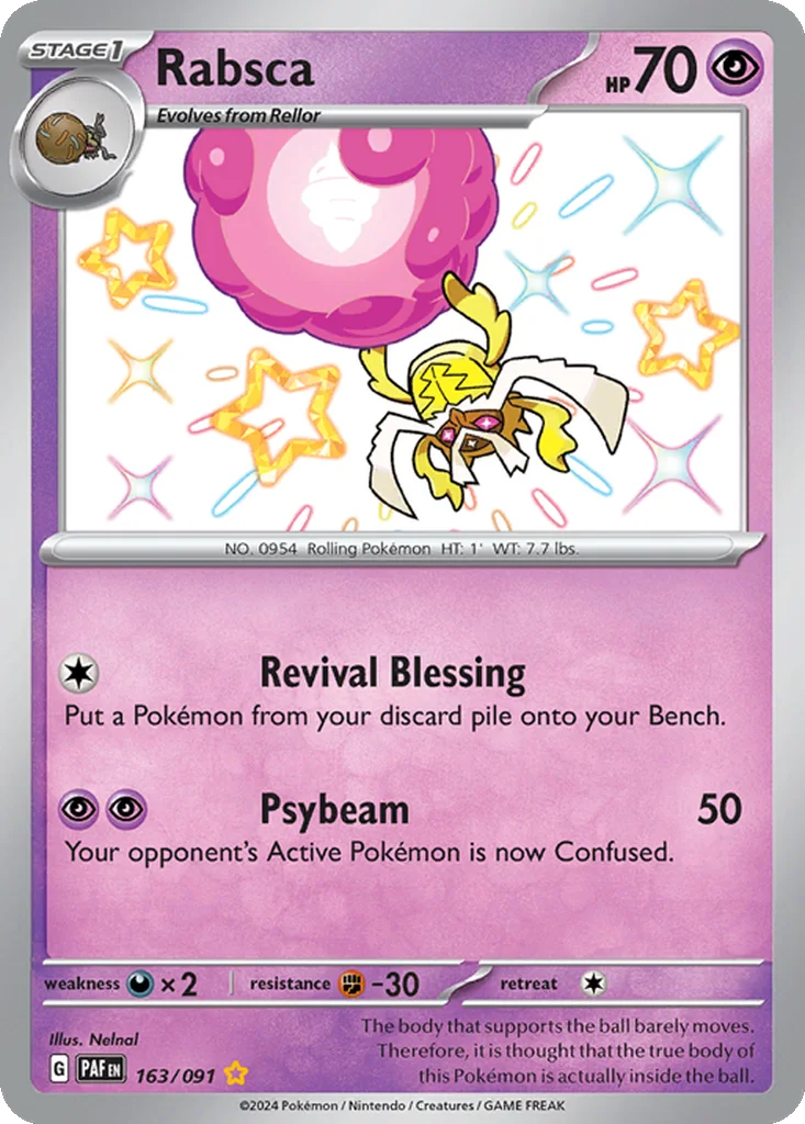 Rabsca 163/091 Paldean Fates (Holo)