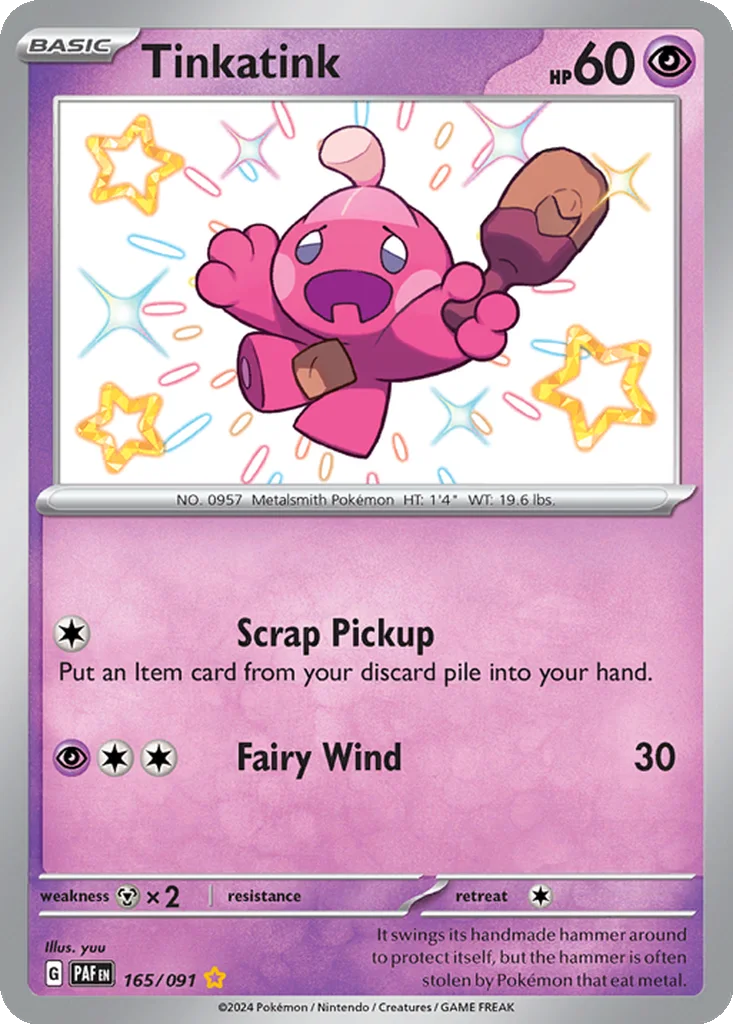 Tinkatink 165/091 Paldean Fates (Holo)