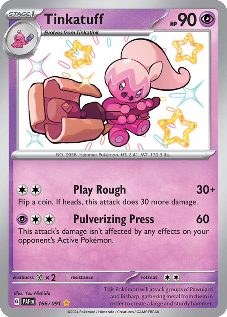 Tinkatuff 166/091 Paldean Fates (Holo)