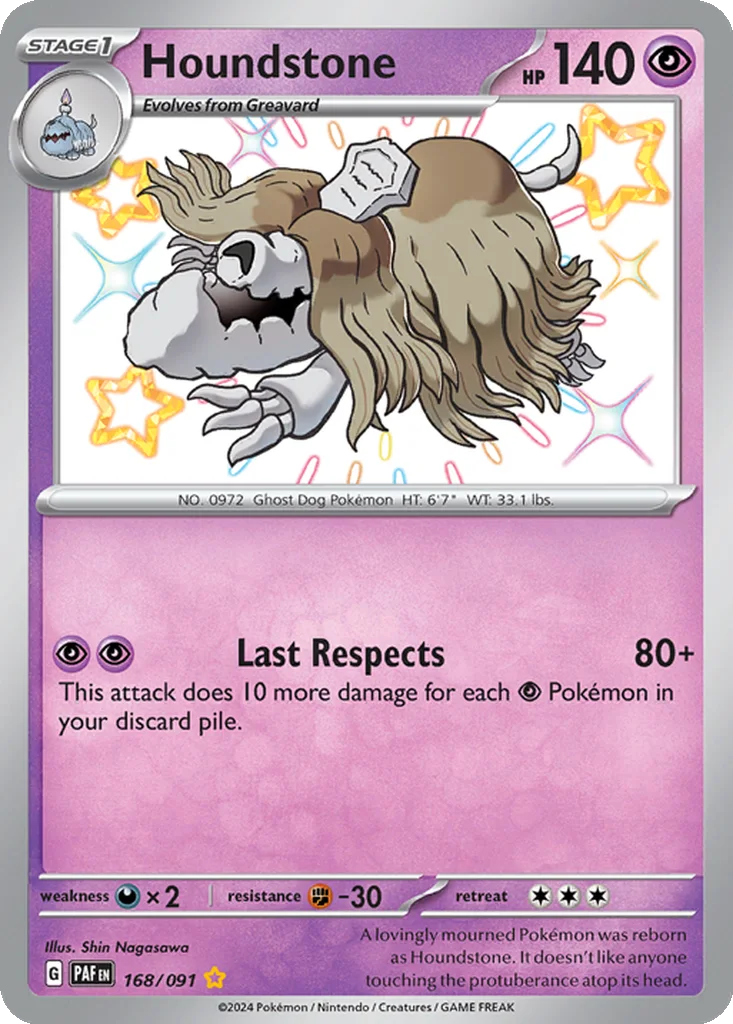 Houndstone 168/091 Paldean Fates (Holo)