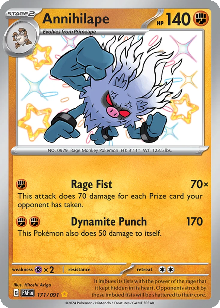 Annihilape 171/091 Paldean Fates (Holo)