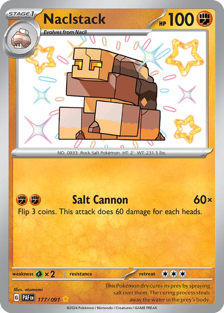 Naclstack 177/091 Paldean Fates (Holo)