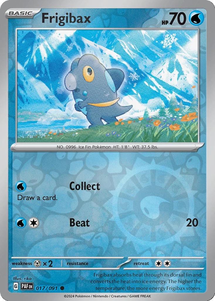 Frigibax 017/091 Paldean Fates (Reverse holo)