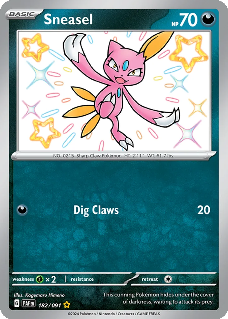 Sneasel 182/091 Paldean Fates (Holo)