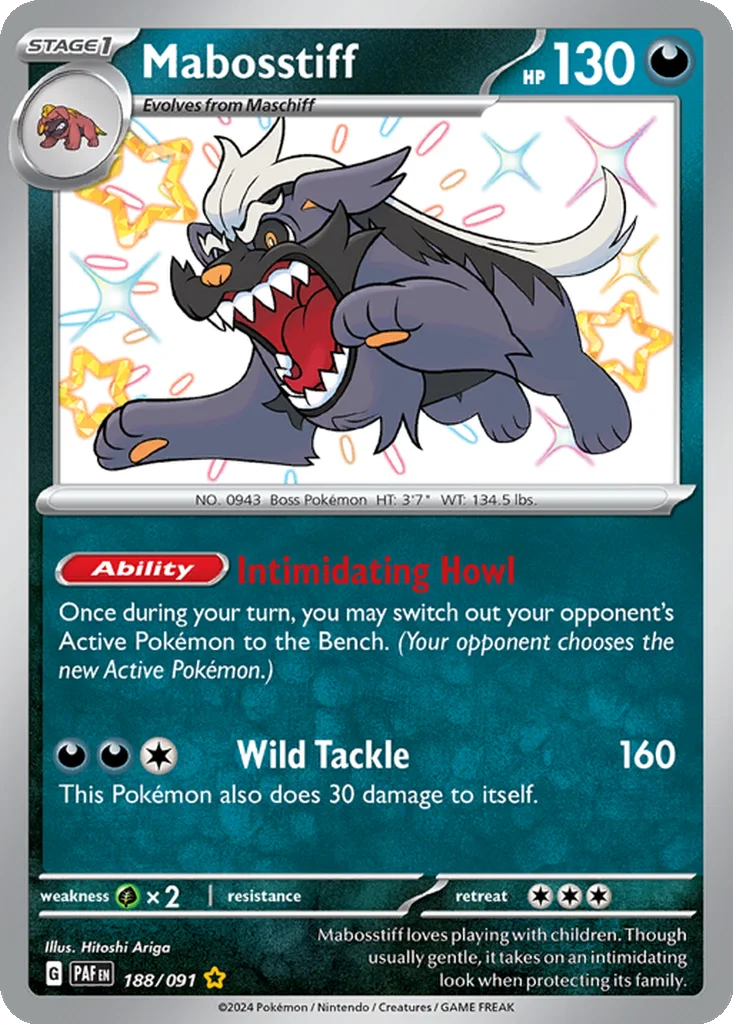 Mabosstiff 188/091 Paldean Fates (Holo)