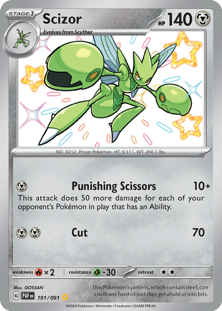 Scizor 191/091 Paldean Fates (Holo)