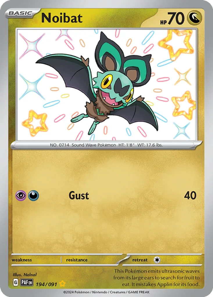 Noibat 194/091 Paldean Fates (Holo)