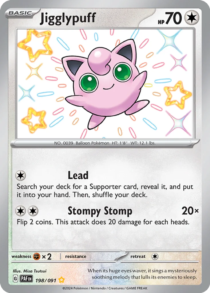 Jigglypuff 198/091 Paldean Fates (Holo)