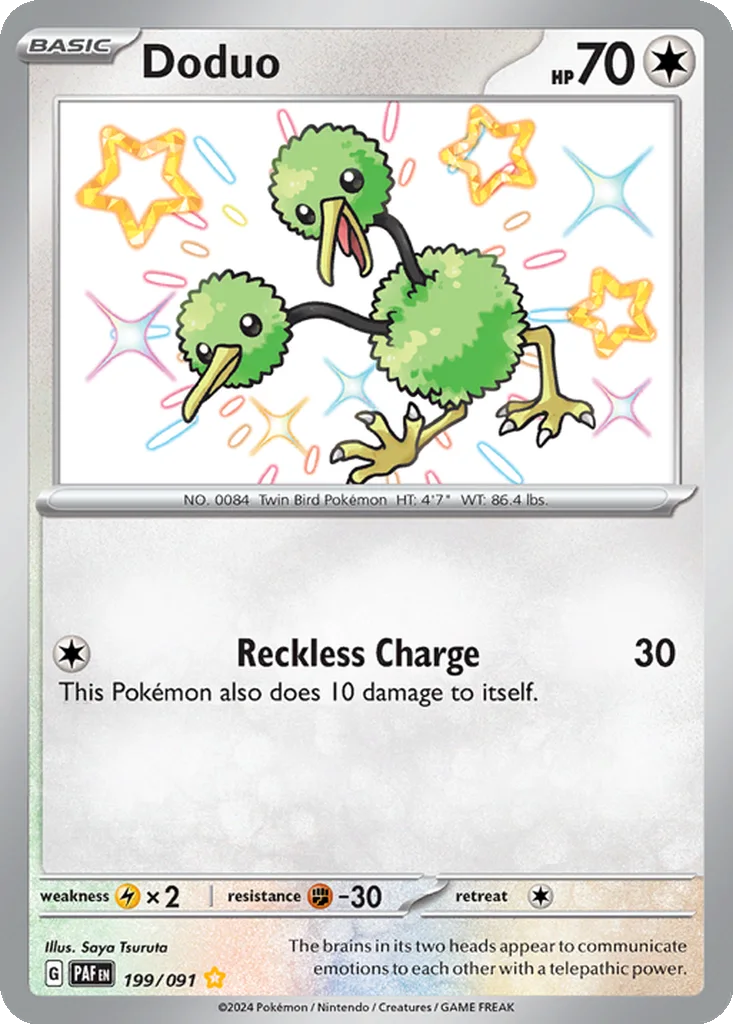 Doduo 199/091 Paldean Fates (Holo)