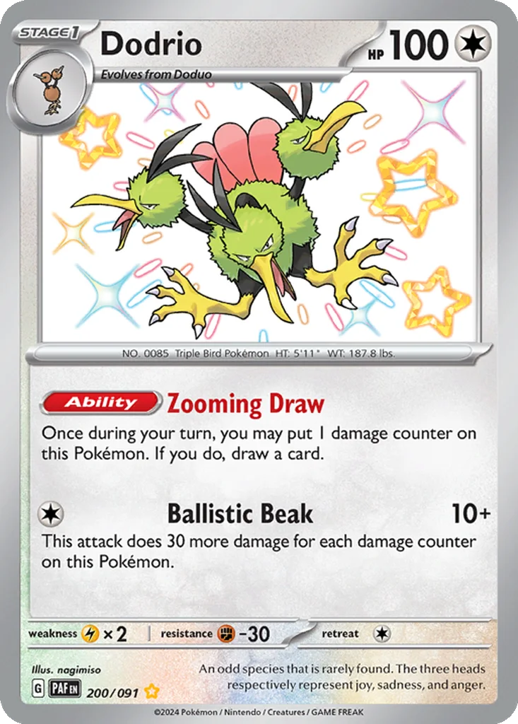 Dodrio 200/091 Paldean Fates (Holo)