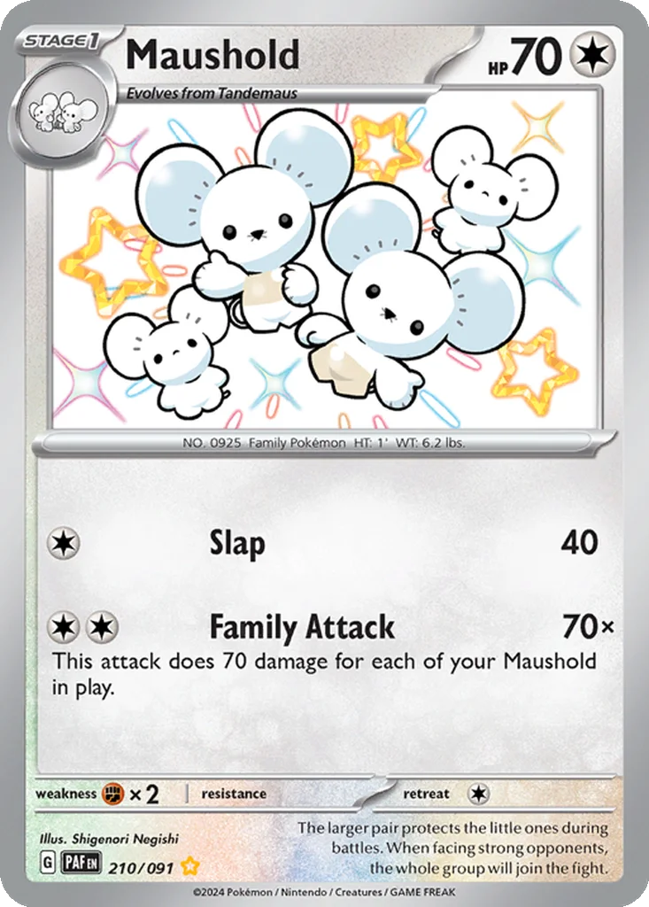 Maushold 210/091 Paldean Fates (Holo)