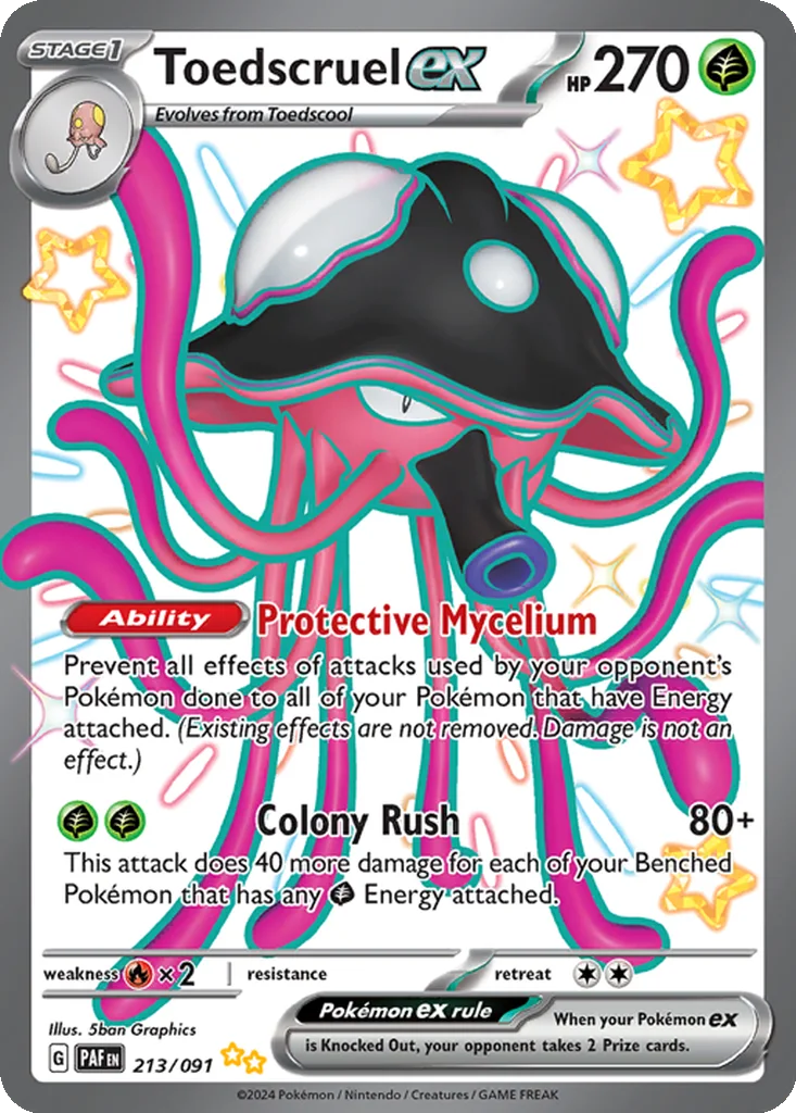 Toedscruel ex 213/091 Paldean Fates (Holo)