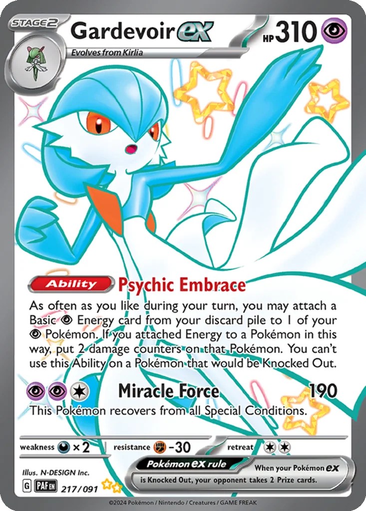 Gardevoir ex 217/091 Paldean Fates (Holo)