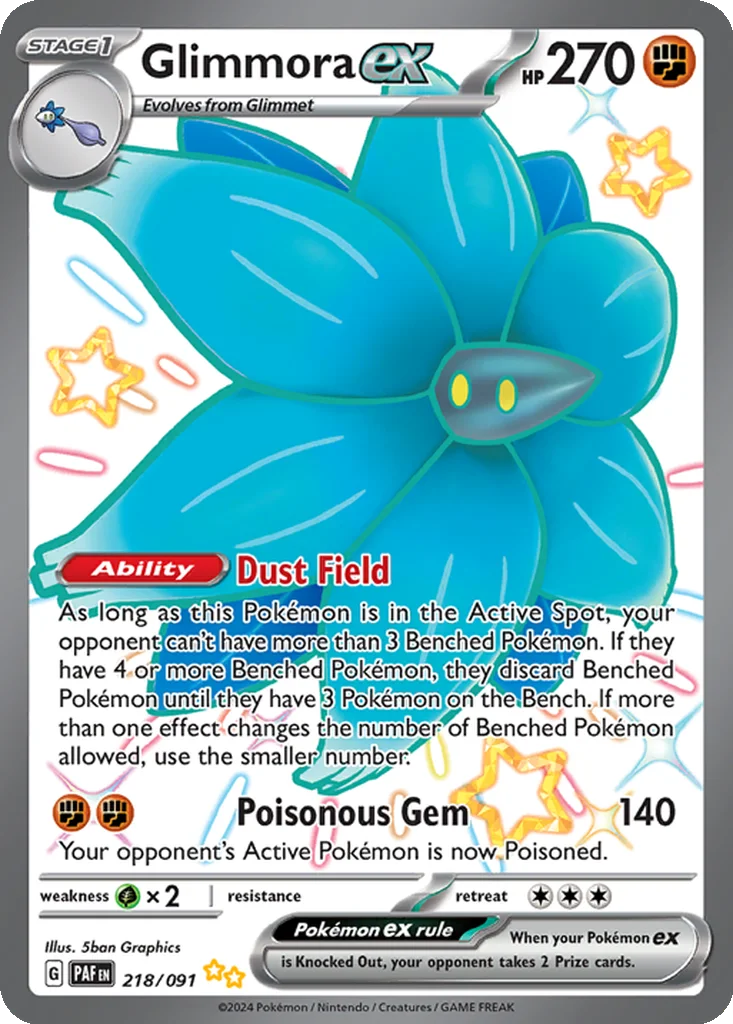 Glimmora ex 218/091 Paldean Fates (Holo)
